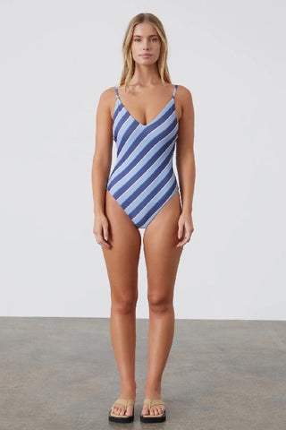 ZULU & ZEPHYR - HORIZON STRIPE TEXTURED ONE PIECE